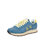 Sneaker Tom Vintage in nylon e suede blu avio scuro